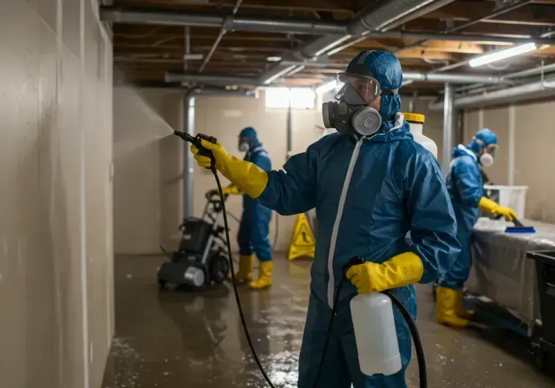 Basement Sanitization and Antimicrobial Treatment process in Superior, WI